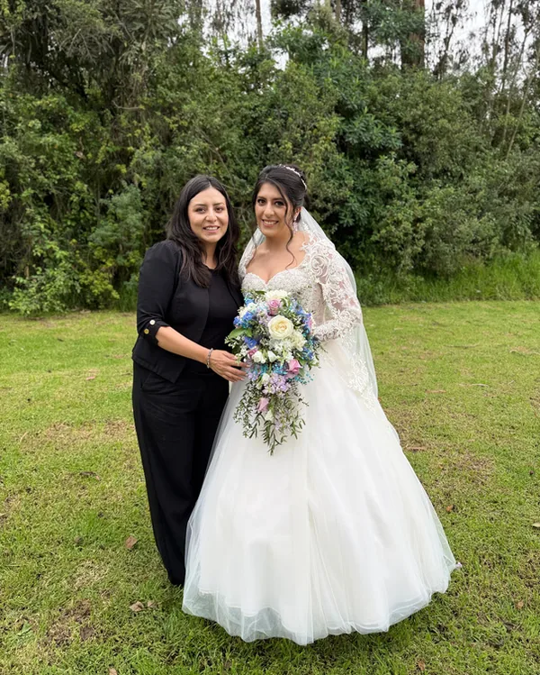 Cristina el día de su boda
