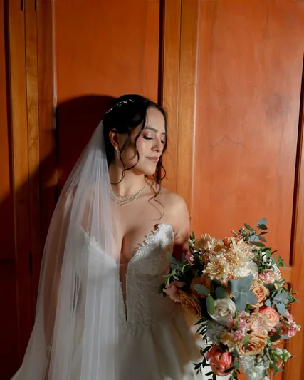 Dayana el día de su boda