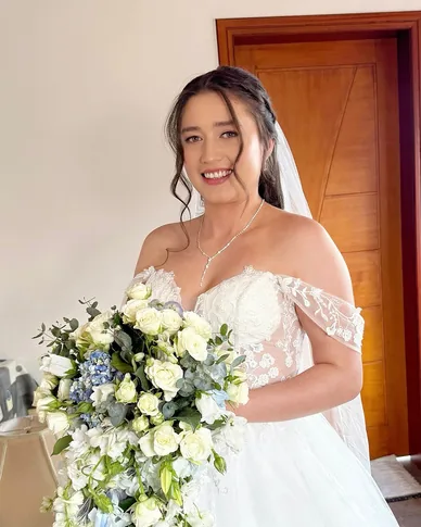 Leonela el día de su boda