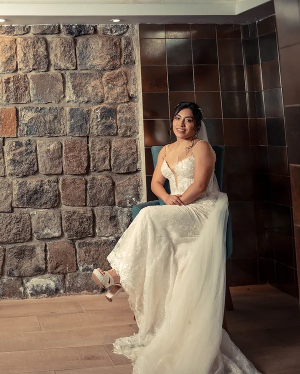 Paola el día de su boda